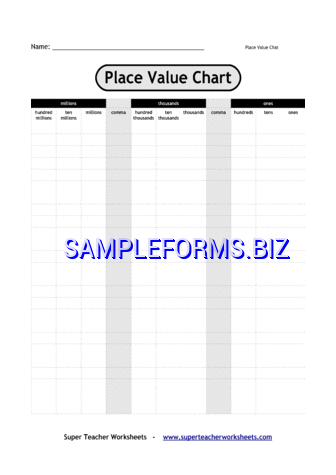 Place Value Chart 1